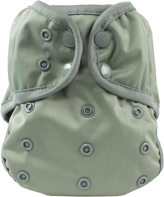 OsoCozy One Size Reusable Cloth Diaper Covers - Adjustable Snap Fit & Double Leg Gussets. Fits Babies from 8-35 Pounds.