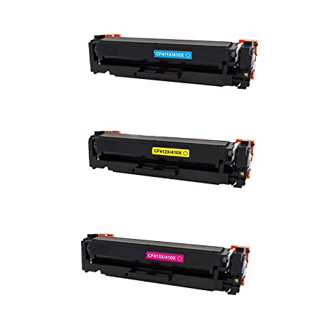 Generic Compatible Toner Cartridge Replacement for HP CF410X ( Black 3-Pack )