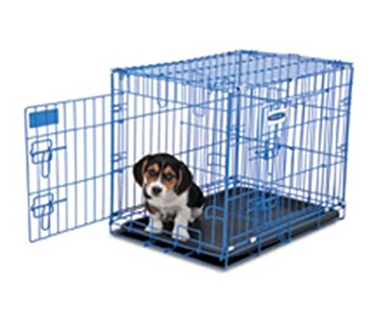 Petmate Puppy 2-Door Training Retreat Kennel, 24-Inch