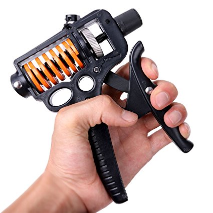 Bodvera Hand Grip Strengthener Professional Forearm Exerciser with Adjustable Resistance Range 20 to 110 Lbs - Best Hand Grip Strength Exerciser Trainer to Increase Finger, Wrist, Arm Strength