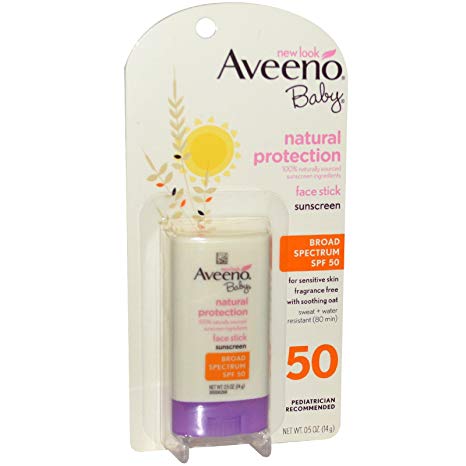 Aveeno Sun Natural Protection Baby SPF 50 Stick, 0.5 Ounce