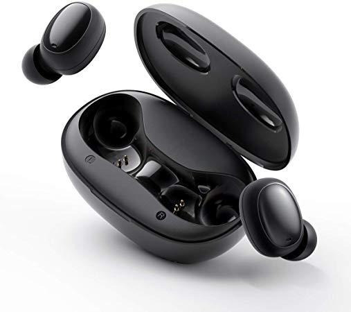 Havit True Wireless Earbuds, Bluetooth 5.0 Headphones with Charging Case Noise Canceling in-Ear Built-in Mic Earphones TWS Stereo Mini headset with 20H Playtime & Touch-Control Operation for Sport I95