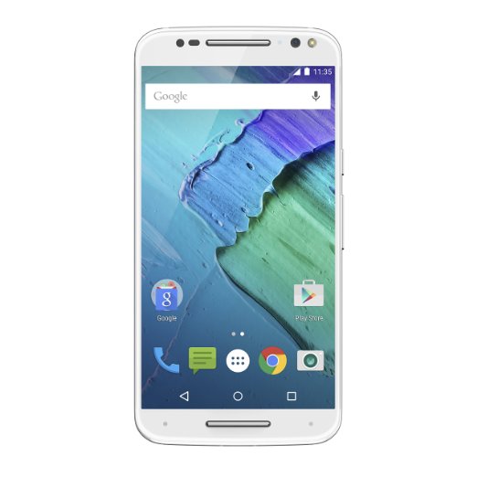 Moto X Pure Edition Unlocked Smartphone With Real Bamboo 16GB White and Bamboo US Warranty - XT1575