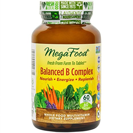 MegaFood - Balanced B Complex, Promotes Energy & Health of the Nervous System, 60 Tablets (FFP)