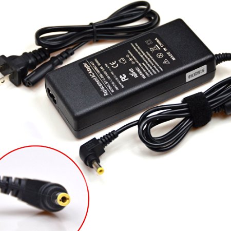 90W AC Power Adapter/Battery Charger for Toshiba Satellite A135-S7406 A205 A205-S5000 A305 A305-S6916 A505 A505-S6980 L305D L305D-S5934 L40-139 L455D-S5976 M305D-S4830 P205-S6267 U405D-S2850
