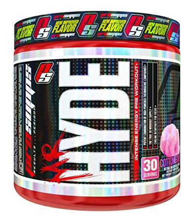 Pro Supps Mr. Hyde Intense Energy Pre-Workout Powder (Cotton Candy Flavor), 30 True Servings, Ridiculous Focus, Massive Energy, Insane Muscle Pumps