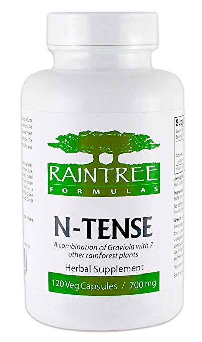 Raintree Formulas N-Tense 700mg 120 Veg Capsules better than just Graviola, Immune Nutrition