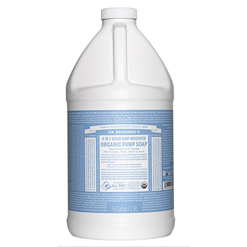 Dr. Bronner's Organic Sugar Soap - 64 oz. Refill (Baby Unscented)