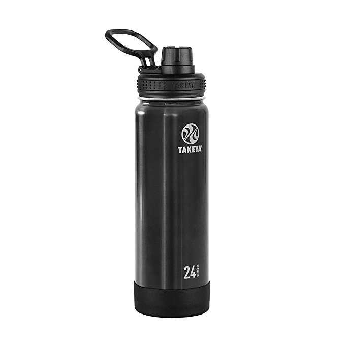 Takeya 51043 Actives Insulated Stainless Bottles, 24 oz, Slate