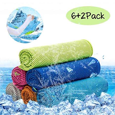 VDTG Cooling Towels (40"x 12"), Instant Relief Cooling Ice Towels, Soft Breathable Chilly Towel for Sports, Workout, Fitness, Gym, Yoga, Pilates, Travel, Camping, Running & More