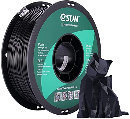 eSUN PLA  3D Printing Filament PLA PRO Plus Spool 1.75mm 1KG Dimensional Accuracy  /- 0.05mm for 3D Printers,Black