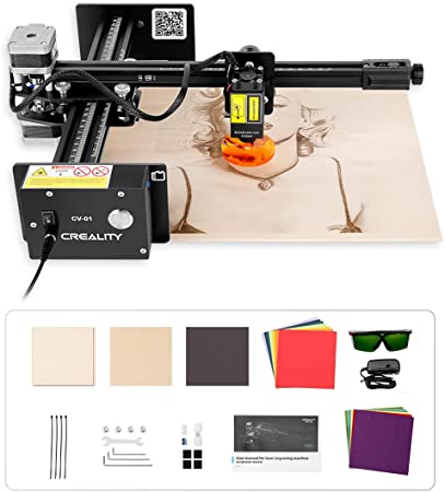 Creality Laser Master Engraver Machine, 20W Engraving Machine Desktop DIY Art Craft Logo Mark Printer Mini Carver Wood Engraving Working Size 6.69x7.87 inch(170x200mm)