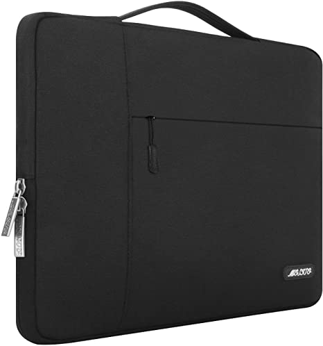 MOSISO Laptop Sleeve Compatible with MacBook Pro 14 inch 2021 M1 Pro/M1 Max A2442, Compatible with MacBook Air/Pro Retina, 13-13.3 inch Notebook, Polyester Multifunctional Briefcase Bag, Black