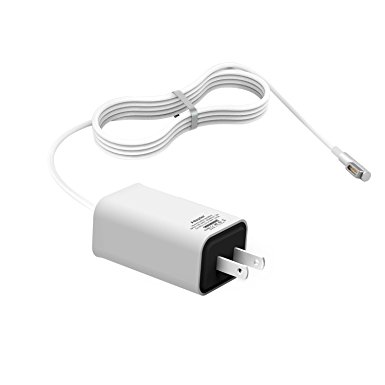 Wakeach 60W Magnetic 1st-Gen Charger for Apple 13 inch MacBook and MacBook Pro(Made Before June 2012) - White