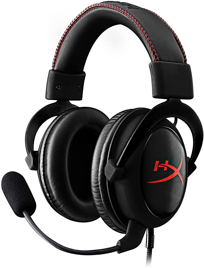 HyperX (KHX-HSCC-BK) Cloud Core Gaming Headset - Durable Aluminum Frame - 53MM Drivers - Detachable Microphone - Works with PC/PS4 and Xbox One, Nintendo Switch