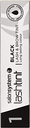 Salon System Lashtint Black Lash and Brow Tint, 15 ml