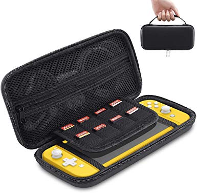 ESR Carrying Case for Nintendo Switch Lite, Protective Hard Portable Travel Carry Case with Multiple Storage for Nintendo Switch Lite Games & Accessories - Black