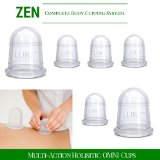 Cupping Massage Set with Anti-Slip design by LURE - the Most Recommended Chinese Therapy Muscle Soreness Trigger Point Pain Relief Cellulite Treatment - Best Gift and Quality in Class - Professional Grade - 6 Cups