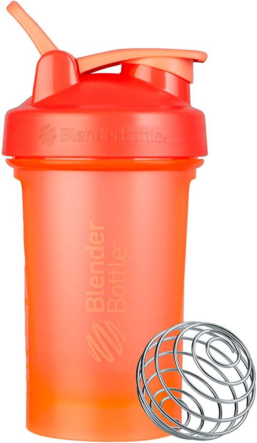 BlenderBottle Classic V2 Shaker Bottle, 20-Ounce, Coral