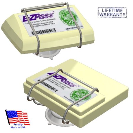 JL Safety EZP300 Indestructible Holder EZ Pass-Port Unbreakable Toll Pass Holder for NEW and OLD E-Z