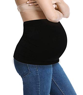 Womens Maternity Belly Band Seamless Everyday Support Bands for Pregnancy