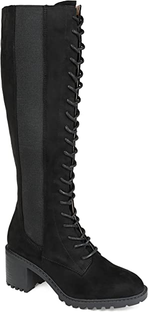 Journee Collection Womens Jenicca Tru Comfort Foam Stacked Heel Knee High Boots