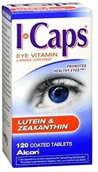 ICAPS Lutein & Zeaxanthin Eye Vitamin & Mineral Supplement Tablets 120 TB - Buy Packs and SAVE (Pack of 2)