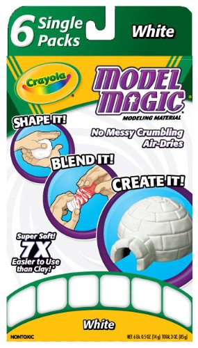 Crayola Model Magic Single Packs White (6 Single Packs)