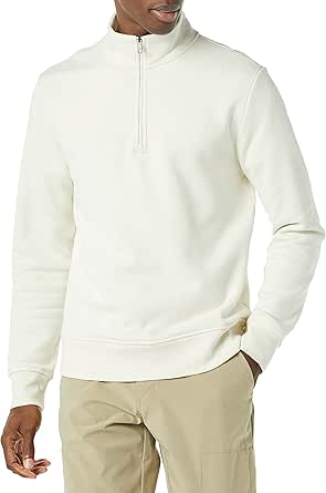 Amazon Essentials Men's Long-Sleeve Quarter-Zip Fleece Sweatshirt