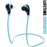 Bluetooth Headphones Noise Isolating Wireless Headset with Microphone by Dreaminex - High Quality Stereo Sound - CSR V40 Chip - Sleek Custom Earbuds Light-Weight Design - Running Gym Hiking Extreme Sports - Pairs Easy and Fits Android Cell Phones iPhone 6 6 Plus 5 5c 5s 4 iPad - 100 Lifetime Guaranteed