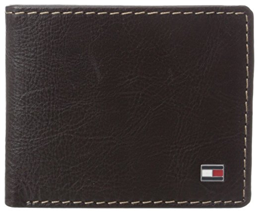 Tommy Hilfiger Men's Leather Logan Double Billfold Wallet