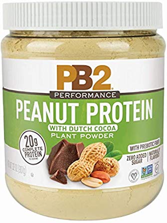 PB2 Performance Peanut Protein Powder with Dutch Cocoa – [2 lb/32 oz Jar] – 20g of Vegan Plant Based Protein Powder, Non GMO, Gluten Free, Non Dairy