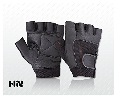 Fitness Training Leather Gloves Weight lifting Gym Cycling Padded All Sports