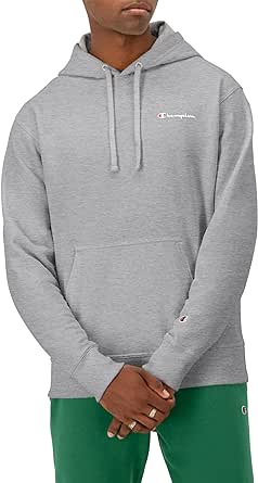 Champion Men'S Hoodie, Powerblend, Fleece Men'S Hoodie, Comfortable Men'S Sweatshirt, Script Logo (Reg. Or Big & Tall)