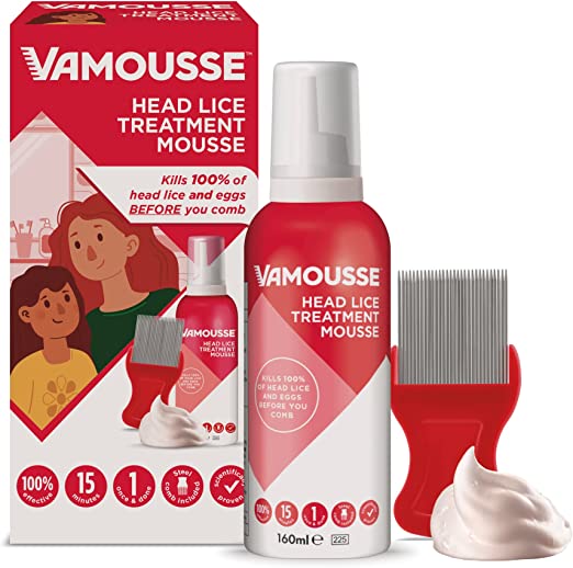 Vamousse Treatment Mousse Head Lice, 160 ml