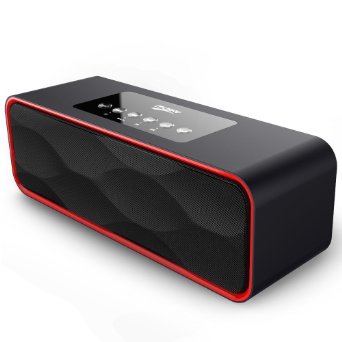 Bluetooth Speakers, Basse® Portable Wireless Speaker with 2X5W Acoustic Drivers, Dual Subwoofer, FM Radio, Micro SD Card, USB and AUX-In Slots for Smart Phone, MP3, MP4, iPad, Tablet and More