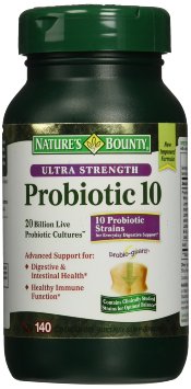 Natures Bounty Ultra Strength Probiotic 10 140 Capsules - New Improved Formula