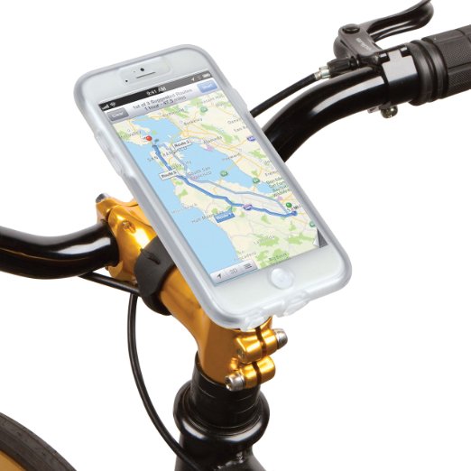 Tigra® MountCase iPhone 6  Plus/ 6S  Plus Waterproof Slim Hard Case and Bike Mount Kit with RainGuard