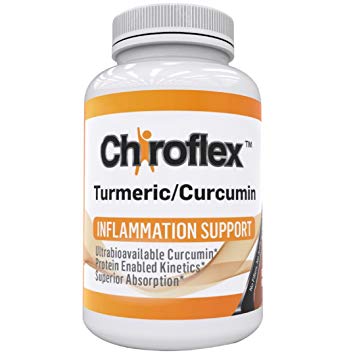 Chiroflex Turmeric Curcumin Supplement - Arthritis Inflammation Support - Joint Pain Relief - Increase Mobility - Protein Activated Anti inflammatory & Antioxidant Relief Factor Supplements