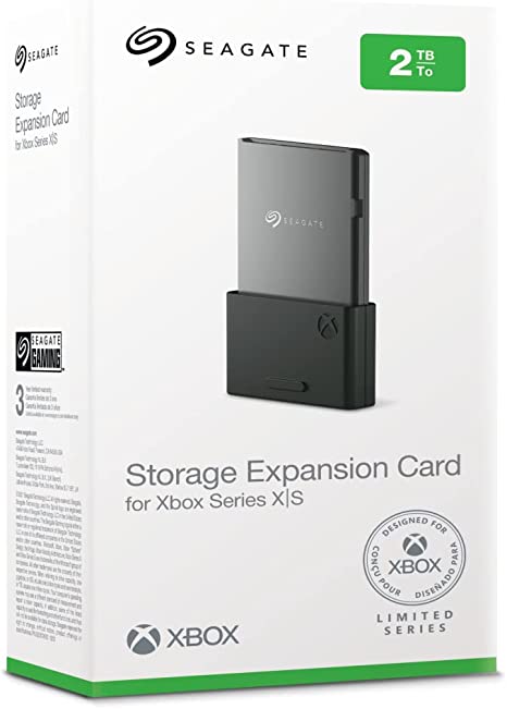 Seagate Storage Expansion Card for Xbox Series X|S, 2 TB, SSD, NVMe Expansion SSD for Xbox Series X|S, 2 yr Rescue Services (STJR2000400)