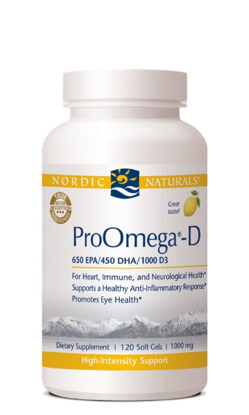 Nordic Naturals ProOmega-D 120 Softgels Lemon