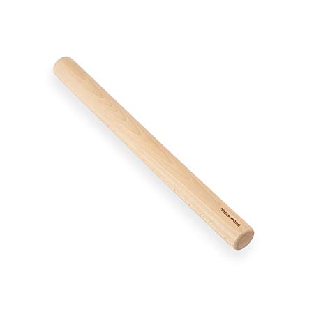 Muso Wood Wooden Dowel Rolling Pin for Baking,Beech Wood (Dowel 15.75-Inch-by-1.38-Inch)