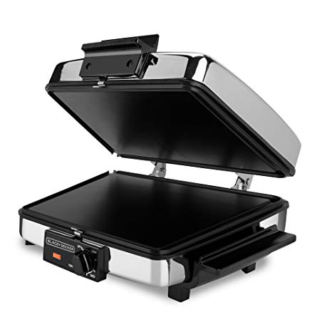 BLACK DECKER 3-in-1 Waffle Maker with Nonstick Reversible Plates, Stainless Steel, G48TD