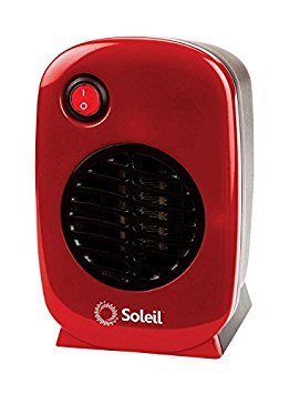 Soleil Mh-01 Electric Portable Heater, Red, 250 Watts