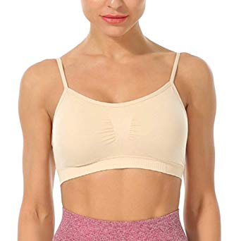 Women's Sport Bra Spaghetti Strap Yoga Camisole Crop Top Comfort Bralette