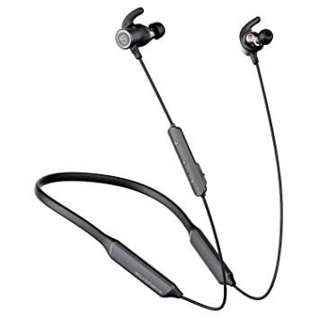 SOUNDPEATS Force Pro Dual Dynamic Drivers Bluetooth Headphones, Neckband Wireless Earbuds with Crossover, APTX HD Audio Built in Mic 22 Hours Playtime, Bluetooth 5.0 Headset Sports Earphones