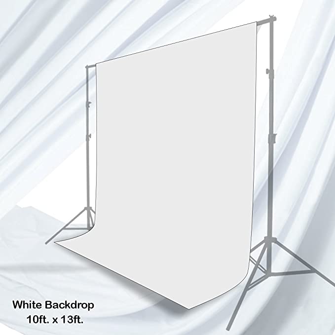 LimoStudio Photo Muslin Photography Backdrop Background 10 X 13 Ft Screen White Muslin Backdrop, AGG220