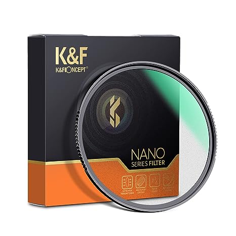 K&F Concept Black Mist Filter 1/2 Special Effects Filter Ultra-Clear Multi-Layer Coated with Waterproof Scratch-Resistant and Anti-Reflection Nano-X Series (77 MM)