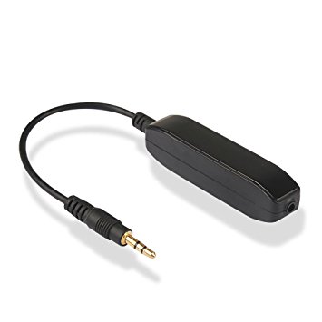 Noise Filter Ground Loop Isolator Eliminate Car Electrical Noise with permalloy core transformers 3.5mm Audio Cable Black