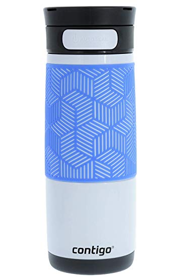 Contigo Autoseal Stainless Steel Transit Travel Mug with Grip, 16oz- Periwinkle - Perfect on the Road, in the Office or at Home